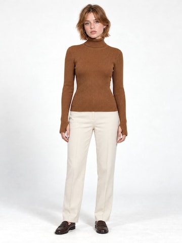 RYVAN Svetr 'Pullover' – hnědá