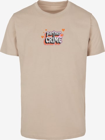 F4NT4STIC Shirt 'Partner In Crime Valentinstag' in Beige: front