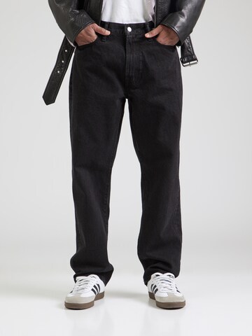 Abercrombie & Fitch Loosefit Jeans i sort: forside