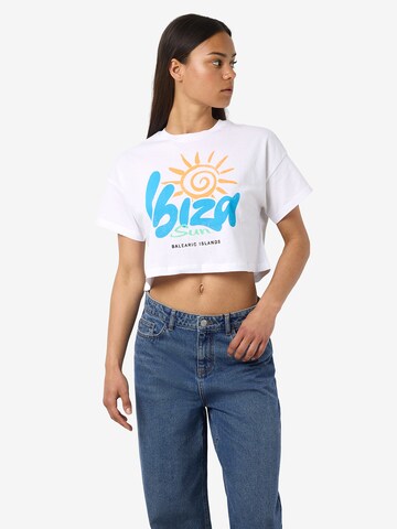 T-shirt 'NMALENA IBIZA' Noisy may en blanc