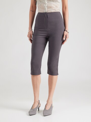 TOPSHOP Skinny Housut 'CARA BENGALINE' värissä harmaa: etupuoli