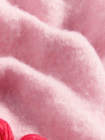 Foulards oversize love & roses en rose