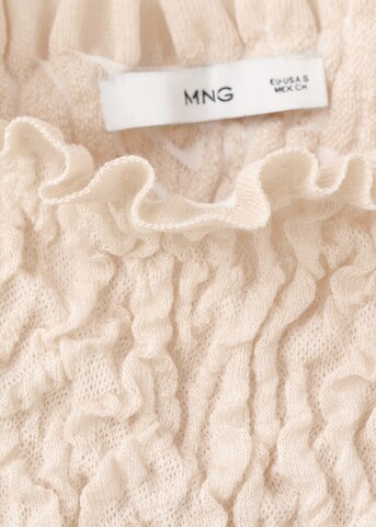 MANGO Knitted Top 'Nube' in Beige