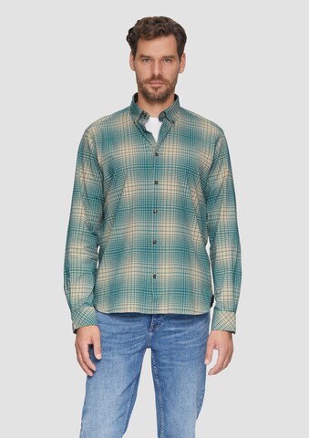 s.Oliver Regular fit Button Up Shirt in Beige: front