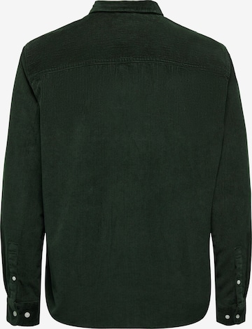 Only & Sons Regular Fit Skjorte 'ALP' i grøn
