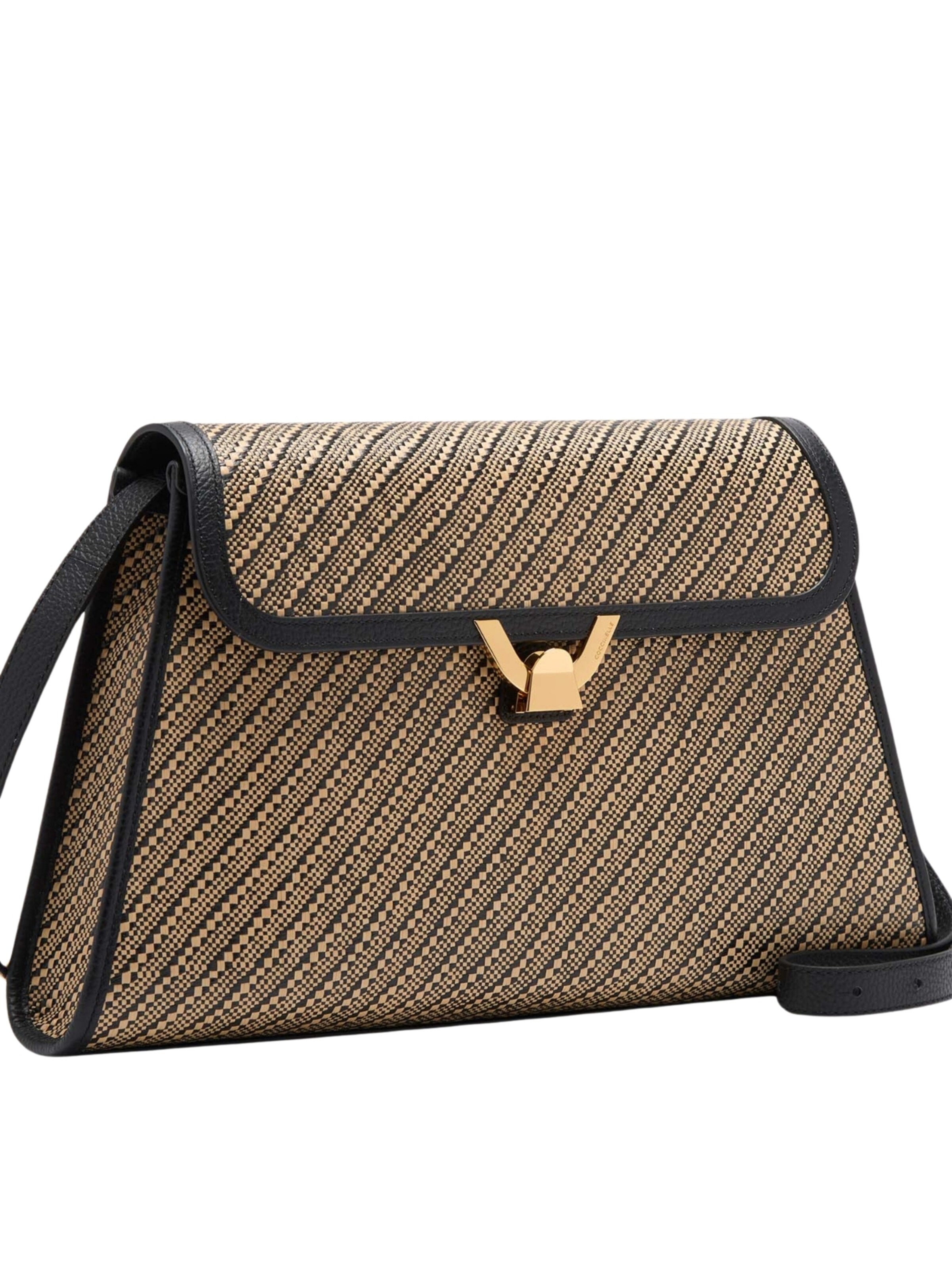 Coccinelle Schoudertas 'COCCINELLE STRAW LARGE' in Beige