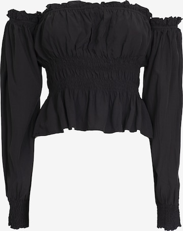 Influencer Blouse in Zwart: voorkant