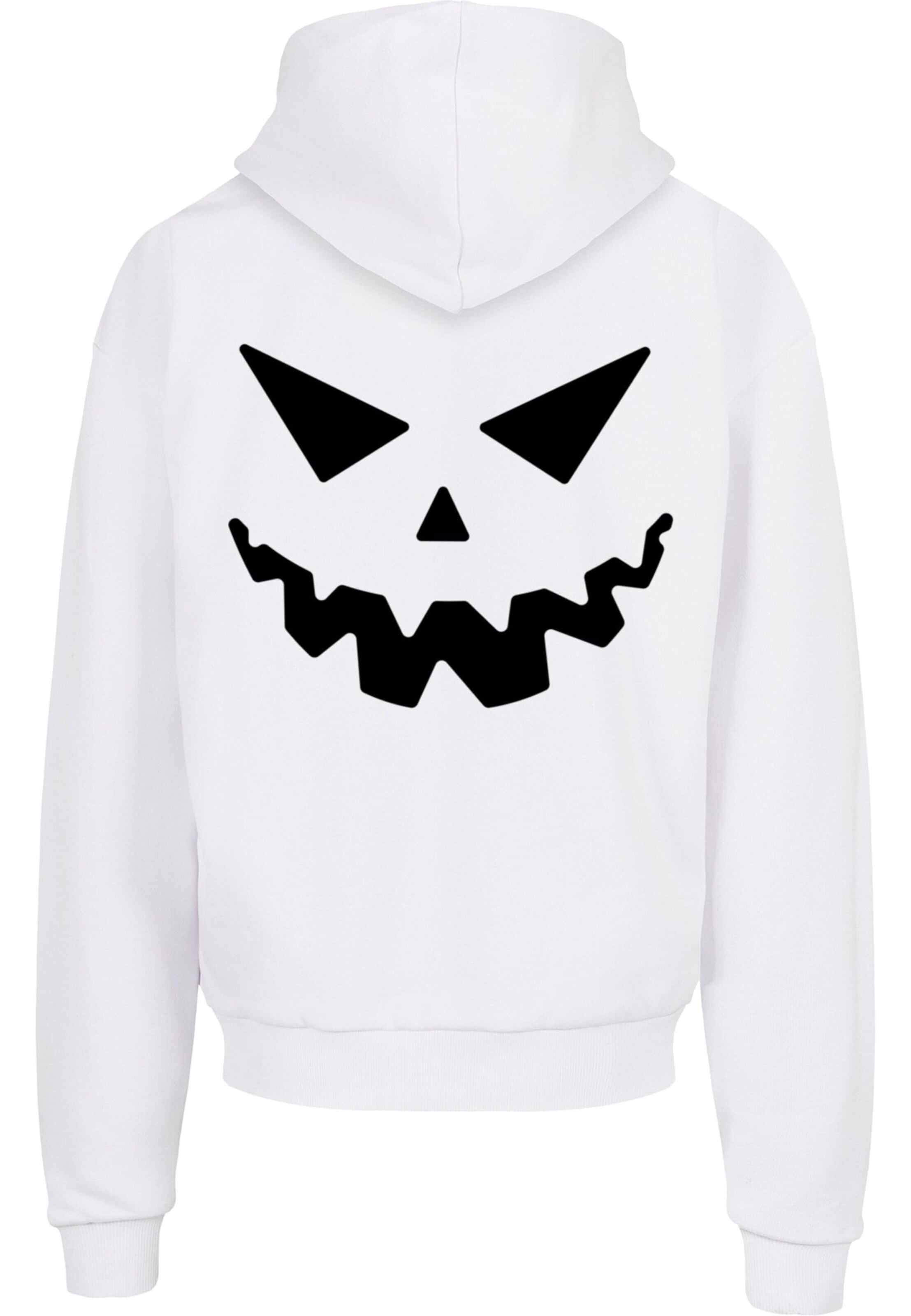 Merchcode Sweatshirt 'Halloween - Are You Scared' in Weiß