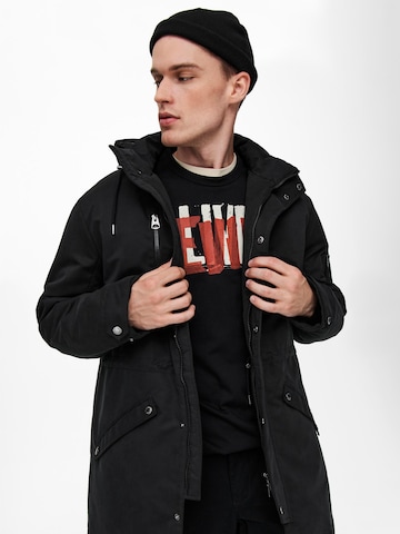 Only & Sons Téli parka 'Klaus' - fekete