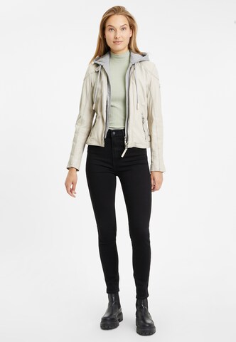Gipsy by Mauritius Lederjacke 'Finja' in Beige