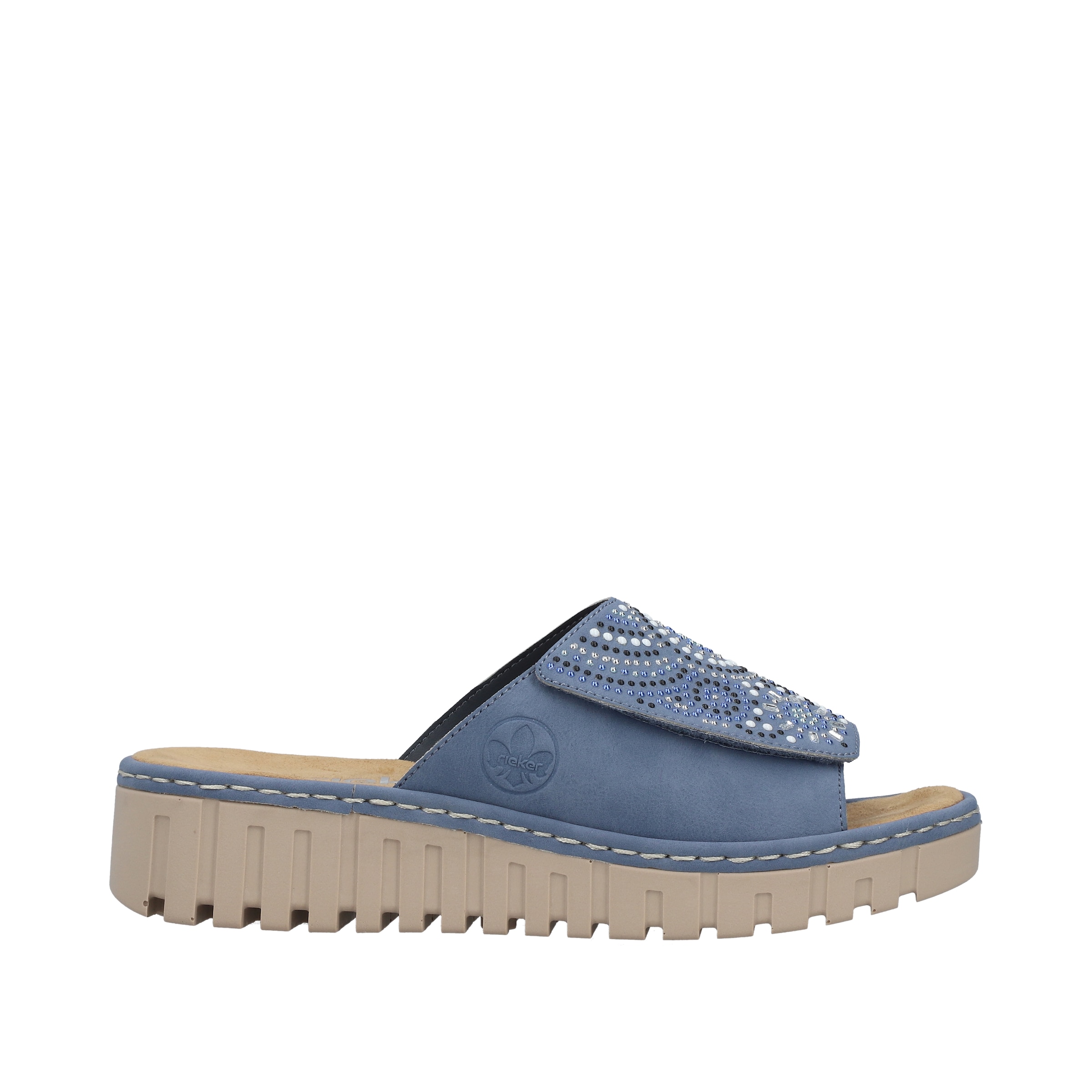 Rieker Mules 'V1395' in Blue