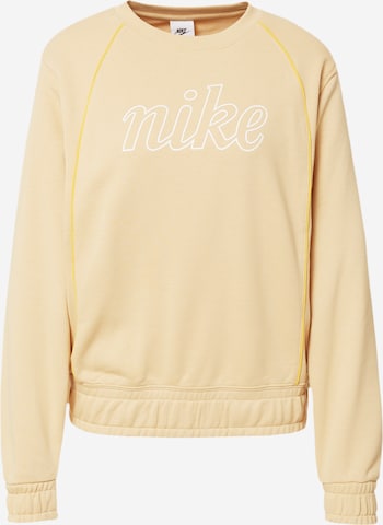 Nike Sportswear Mikina – béžová: přední strana