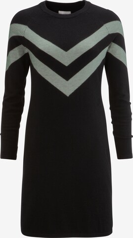 TAMARIS Knitted dress in Black: front