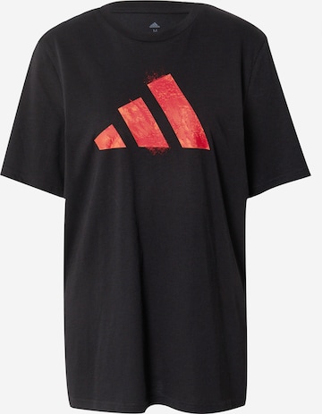ADIDAS PERFORMANCE Funkční tričko 'Roland Garros' – černá: přední strana