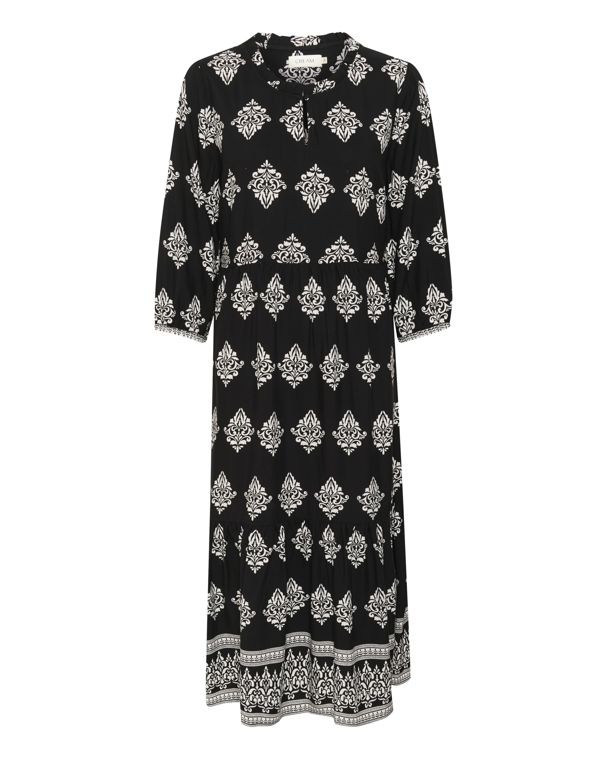 Robe 'Tiah' Cream en noir : devant