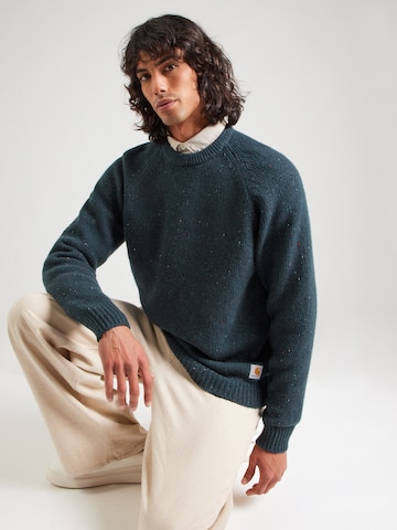 Carhartt WIP Свитер 'Anglistic' в Зеленый: спереди