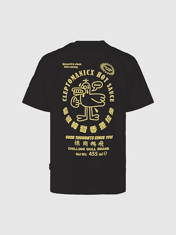 Maglietta 'So Hot!' di Cleptomanicx in nero