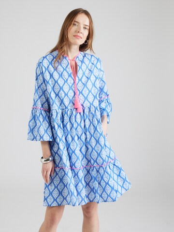 Zwillingsherz - Vestido 'Ovale Ranken' en azul: frente