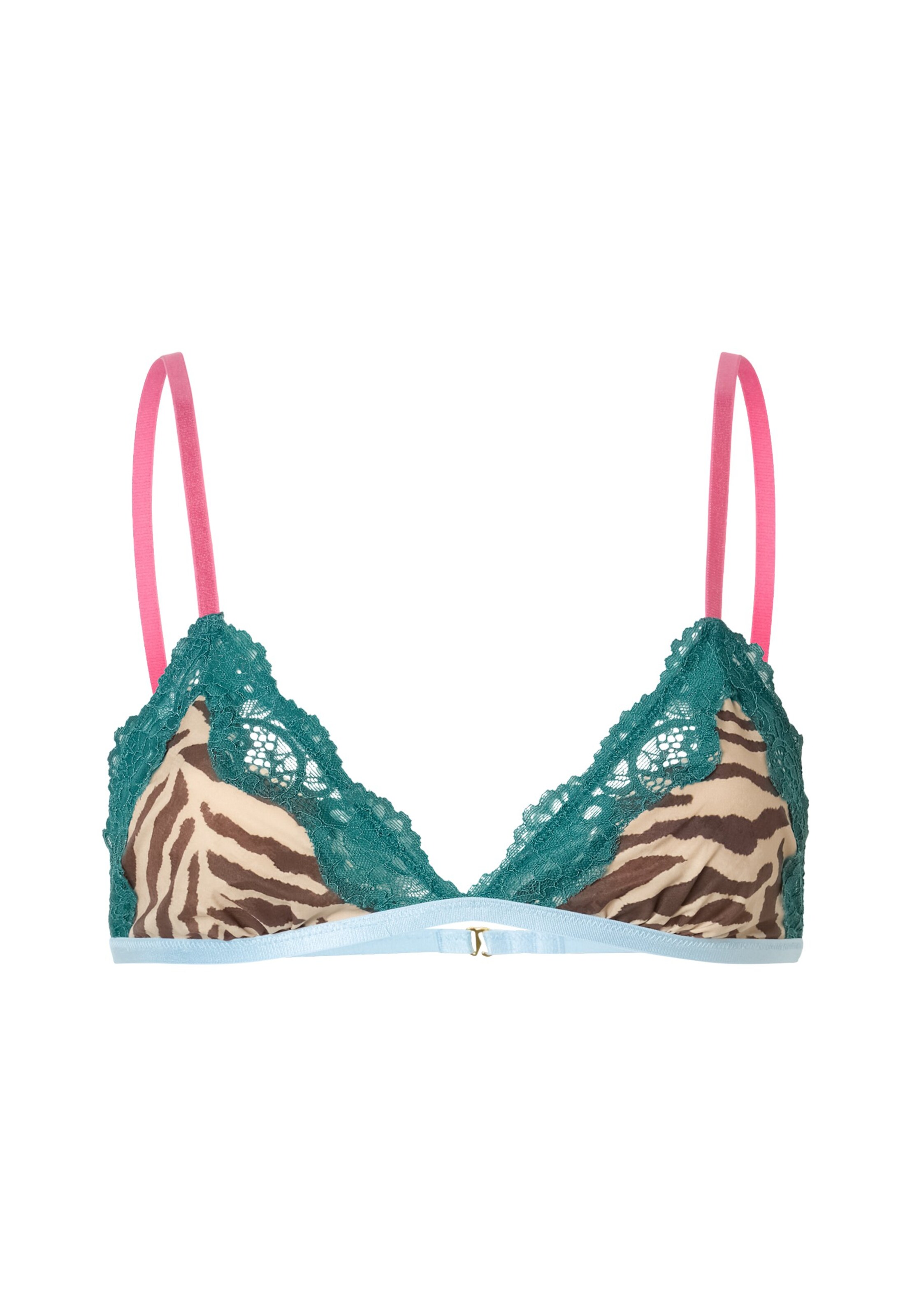 WILD LOVERS Triangel BH 'Madeleine' in Braun: Vorderseite