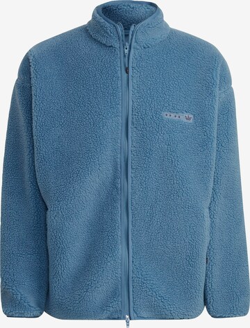 ADIDAS ORIGINALS Fleece jacket 'Reclaim Sherpa' in Blue: front