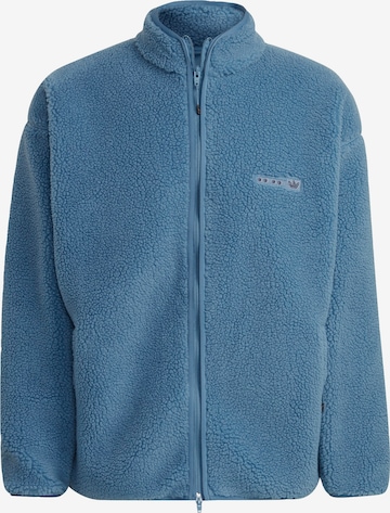 ADIDAS ORIGINALS Fleece Jacket 'Reclaim Sherpa' in Blue: front