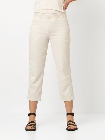 TONI Regular Broek in Beige: voorkant