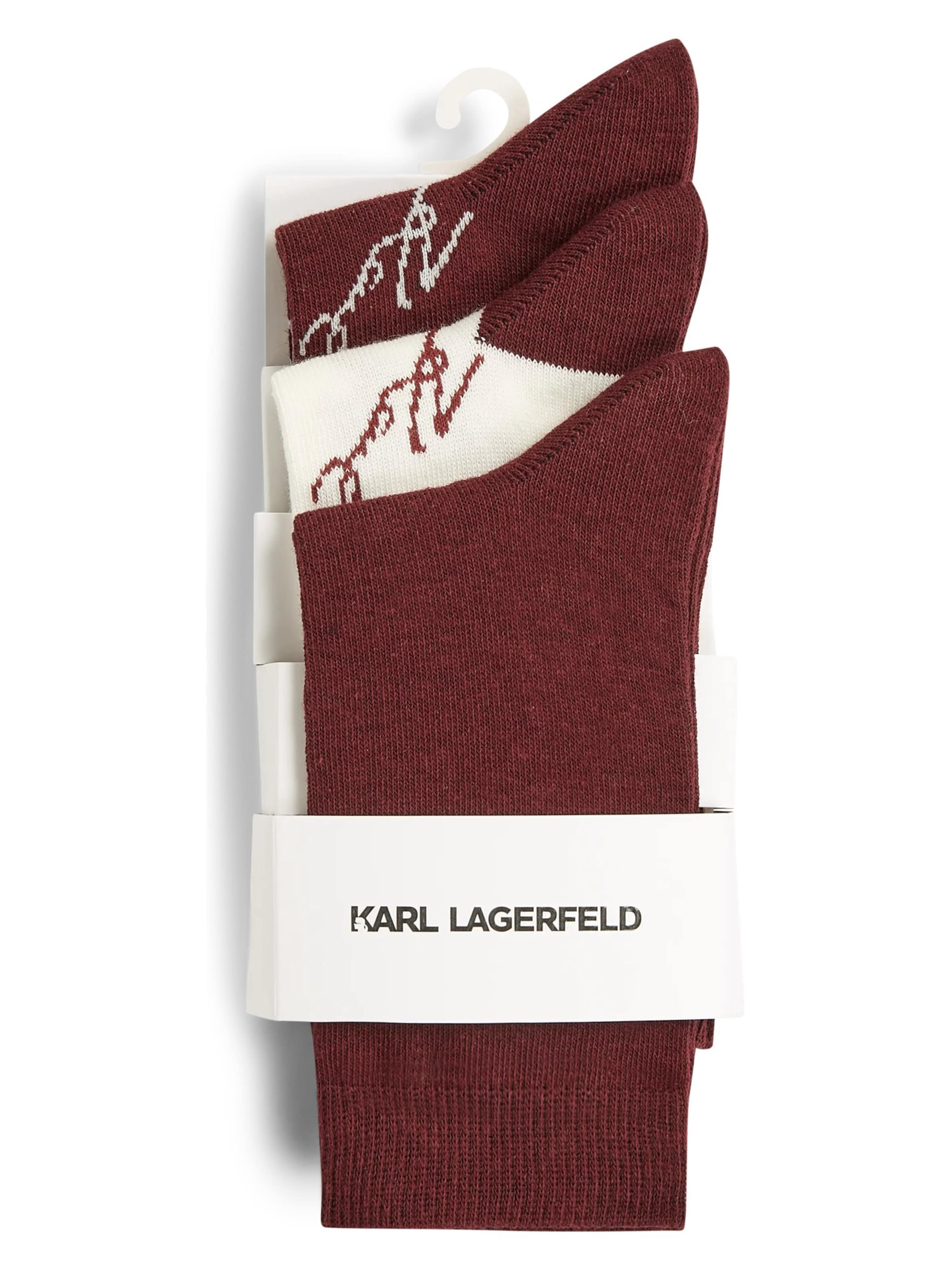 Calzino di Karl Lagerfeld in rosso