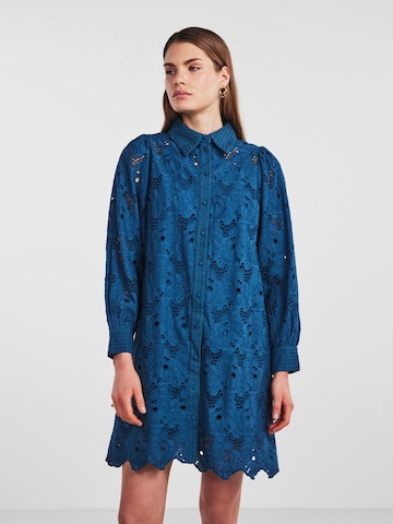 Y.A.S Shirt Dress 'TEALA' in Blue: front