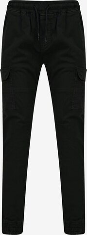 Threadbare Slimfit Cargobroek 'Bloomfield' in Zwart: voorkant