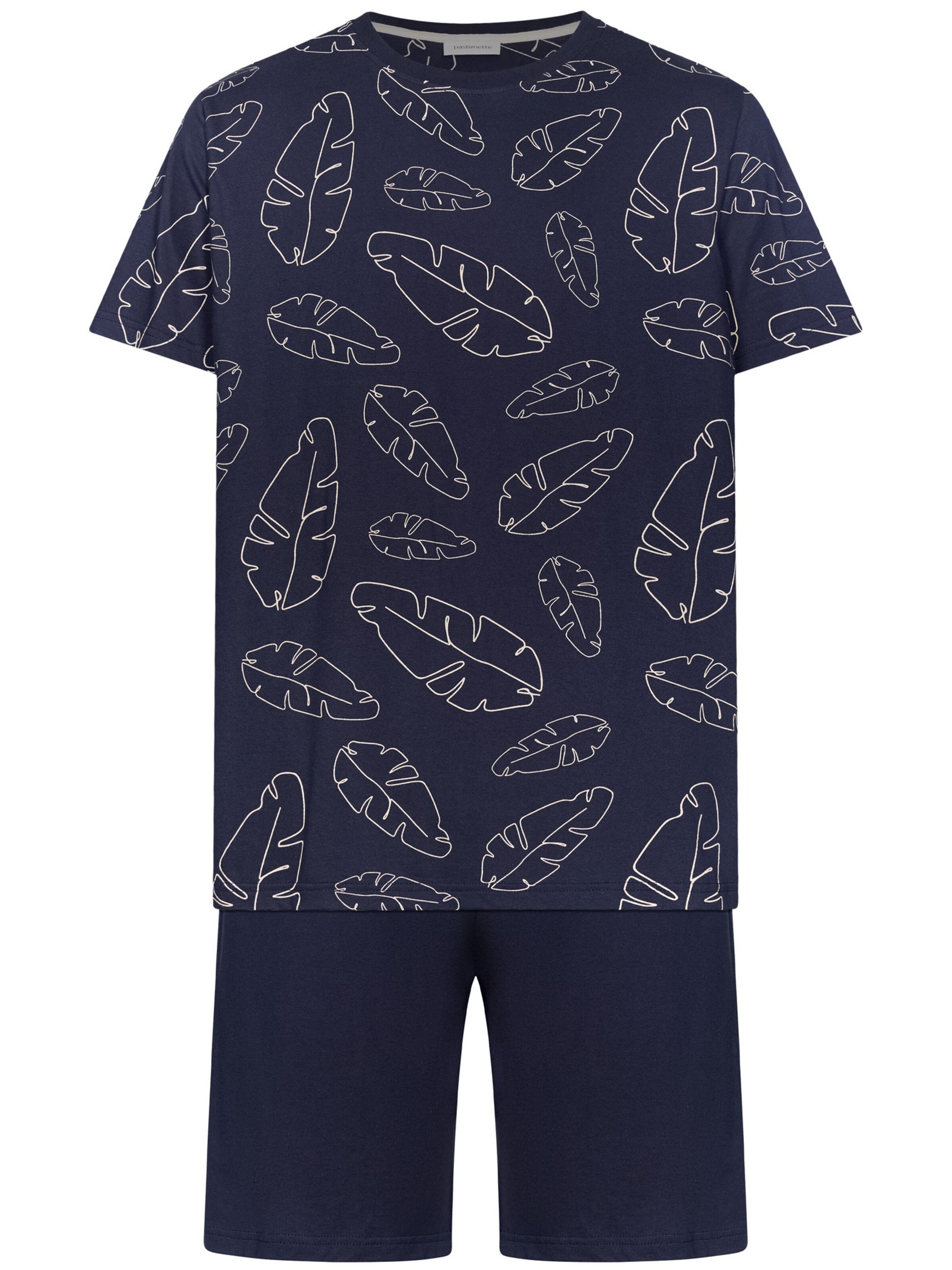Pastunette Pyjama kort 'Shortama' in Blauw: voorkant