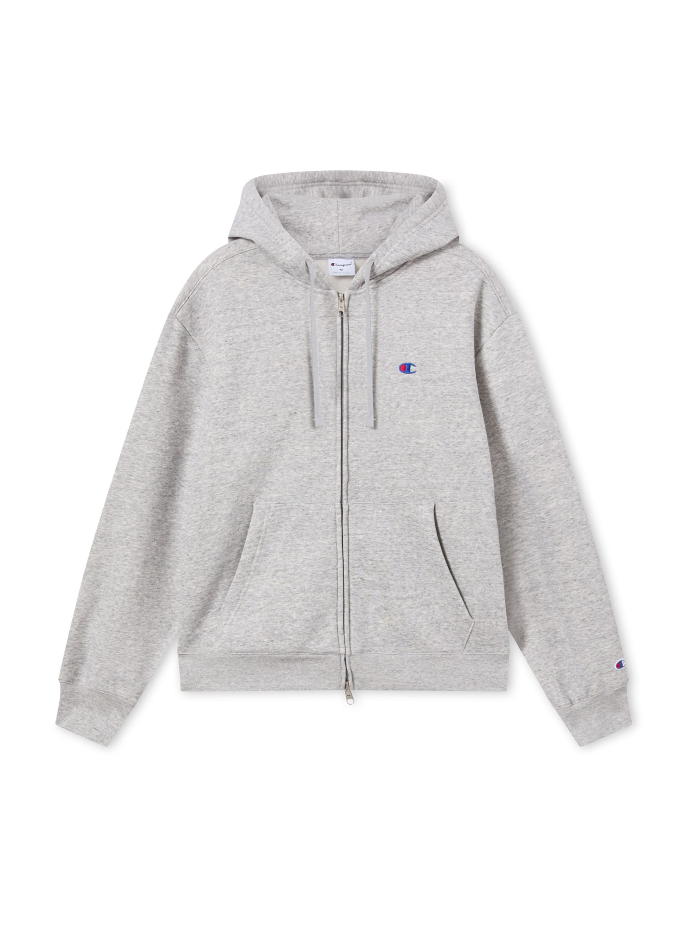 Champion Кофта на молнии в Серый: спереди