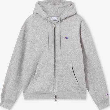 Champion Кофта на молнии в Серый: спереди
