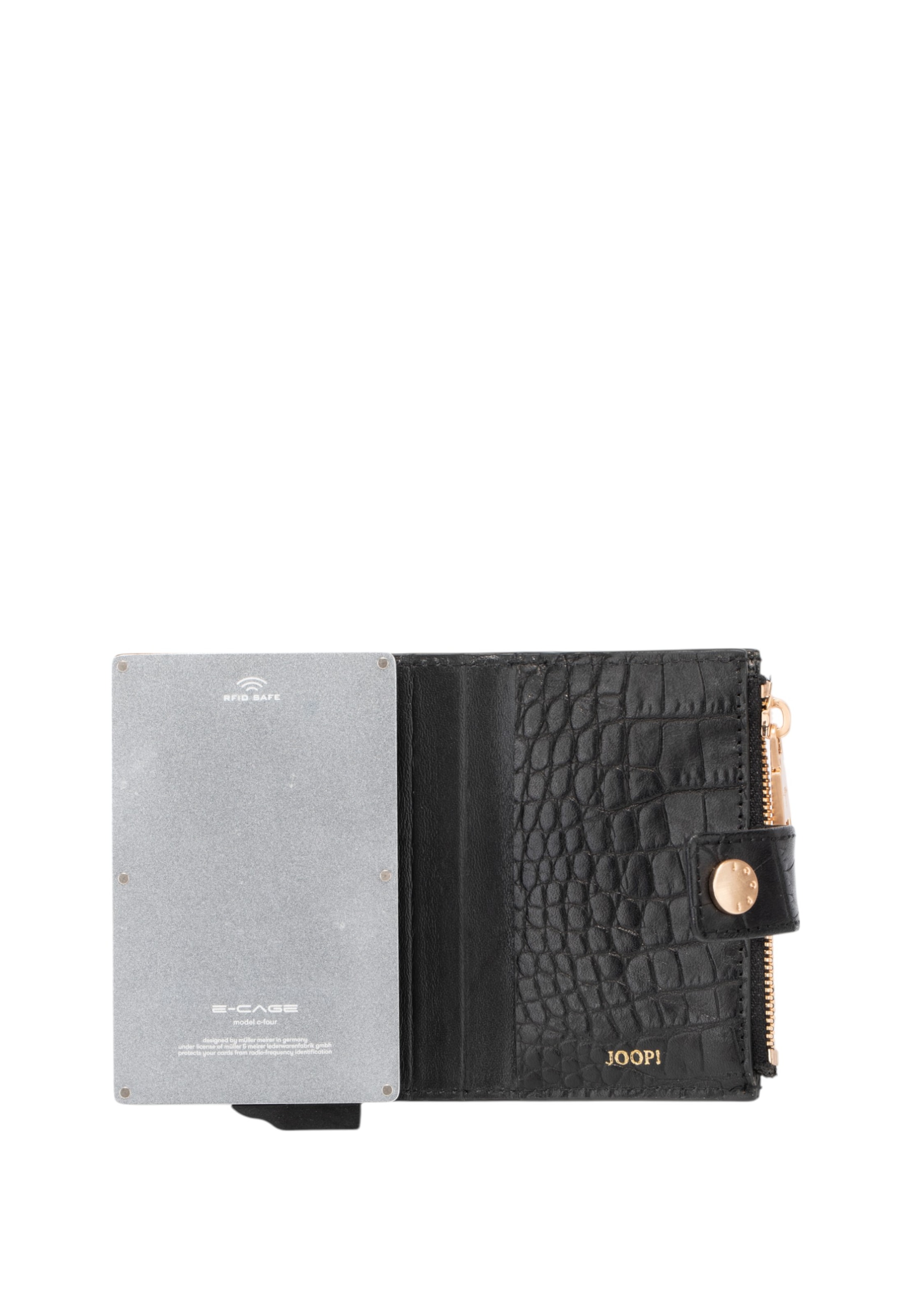 JOOP! - Estojo 'Coccodrillo C-four' em preto