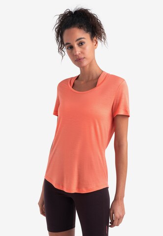 ICEBREAKER - Camiseta funcional 'Cool-Lite Sphere III' en naranja: frente
