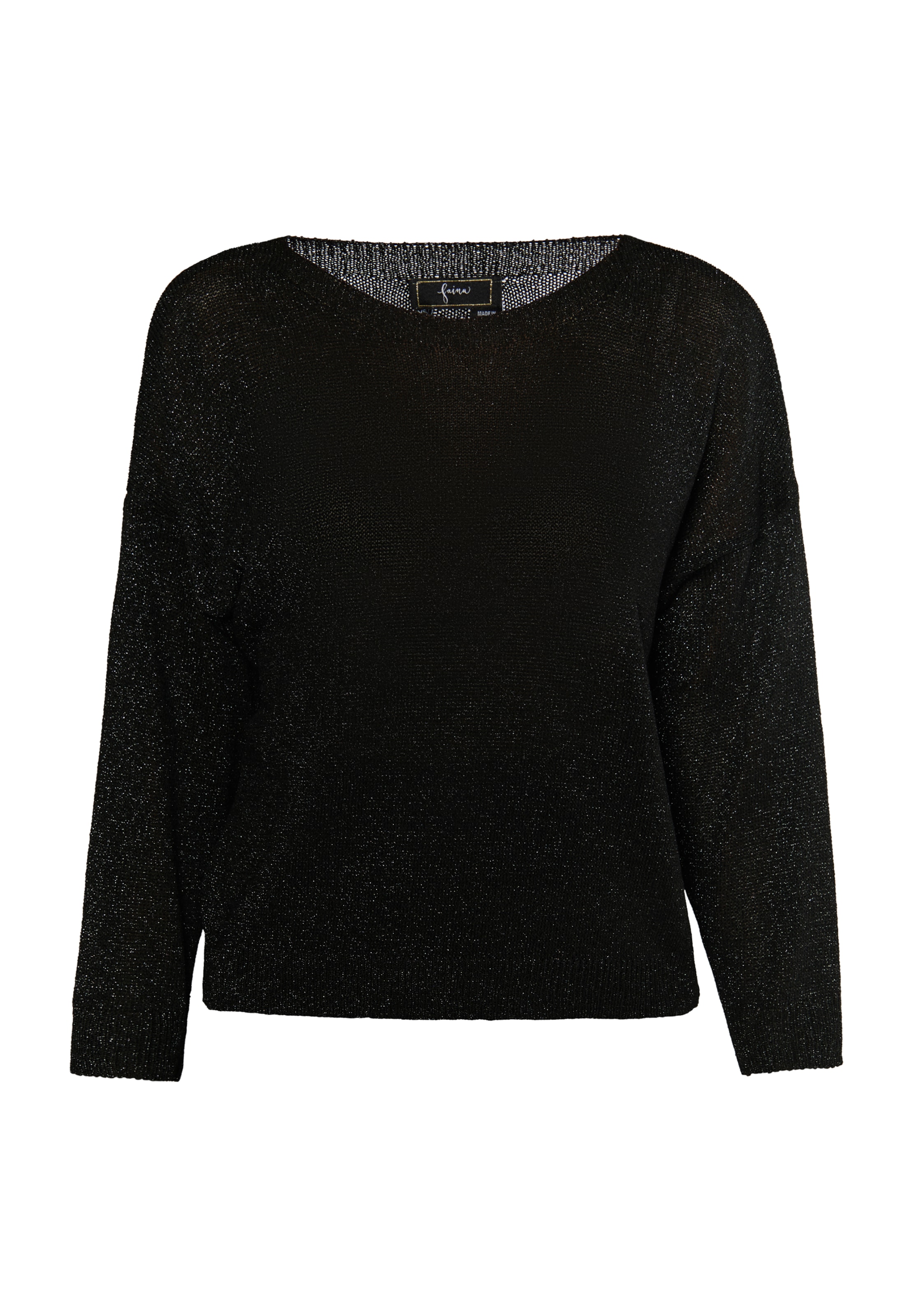 faina Pullover in Schwarz: Vorderseite
