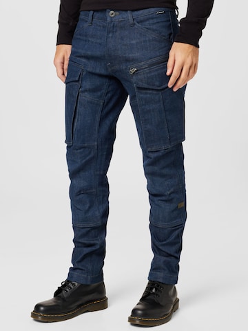 Jeans cargo G-Star RAW en bleu : devant