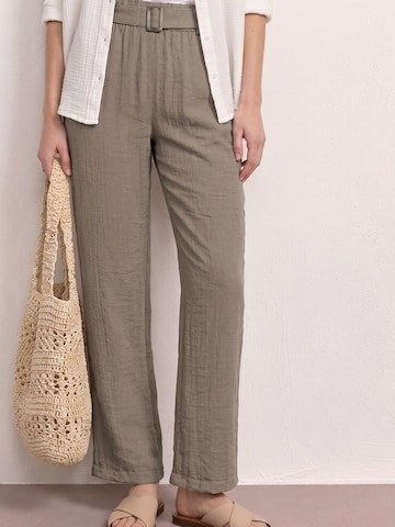 Wide leg Pantaloni de la STREET ONE pe bej: față
