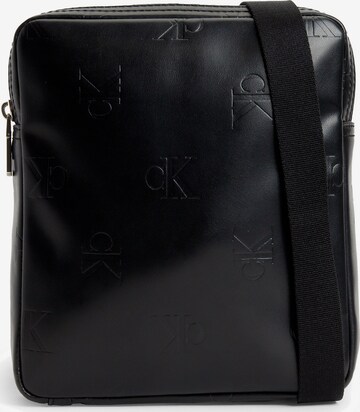 Calvin Klein Jeans monogram cross body bag in black