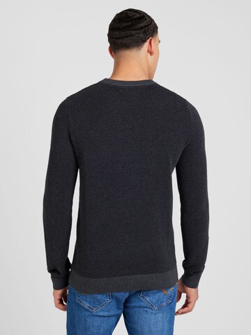 JACK & JONES Sweater 'JJEGlobe' in Grey
