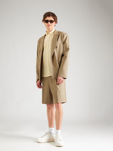 Slim fit Camicia di Lindbergh in giallo