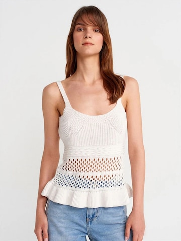 Dilvin Blouse 'Blusen' in White: front