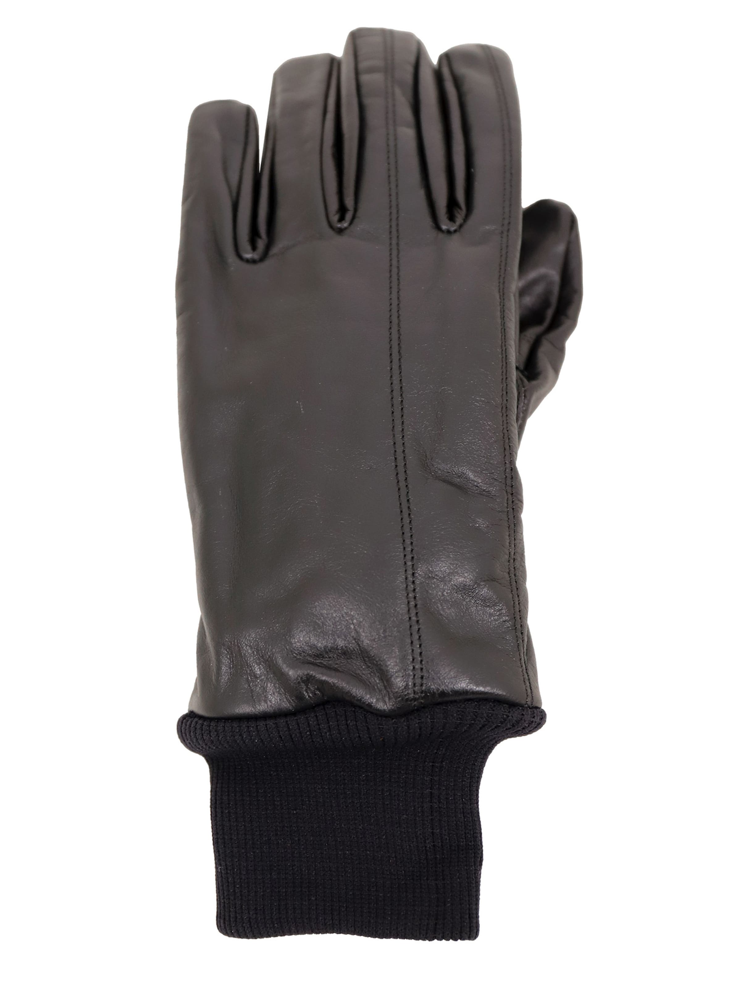 Lederjacken24 Fingerhandschuhe‌‌‌‌‌ in Schwarz