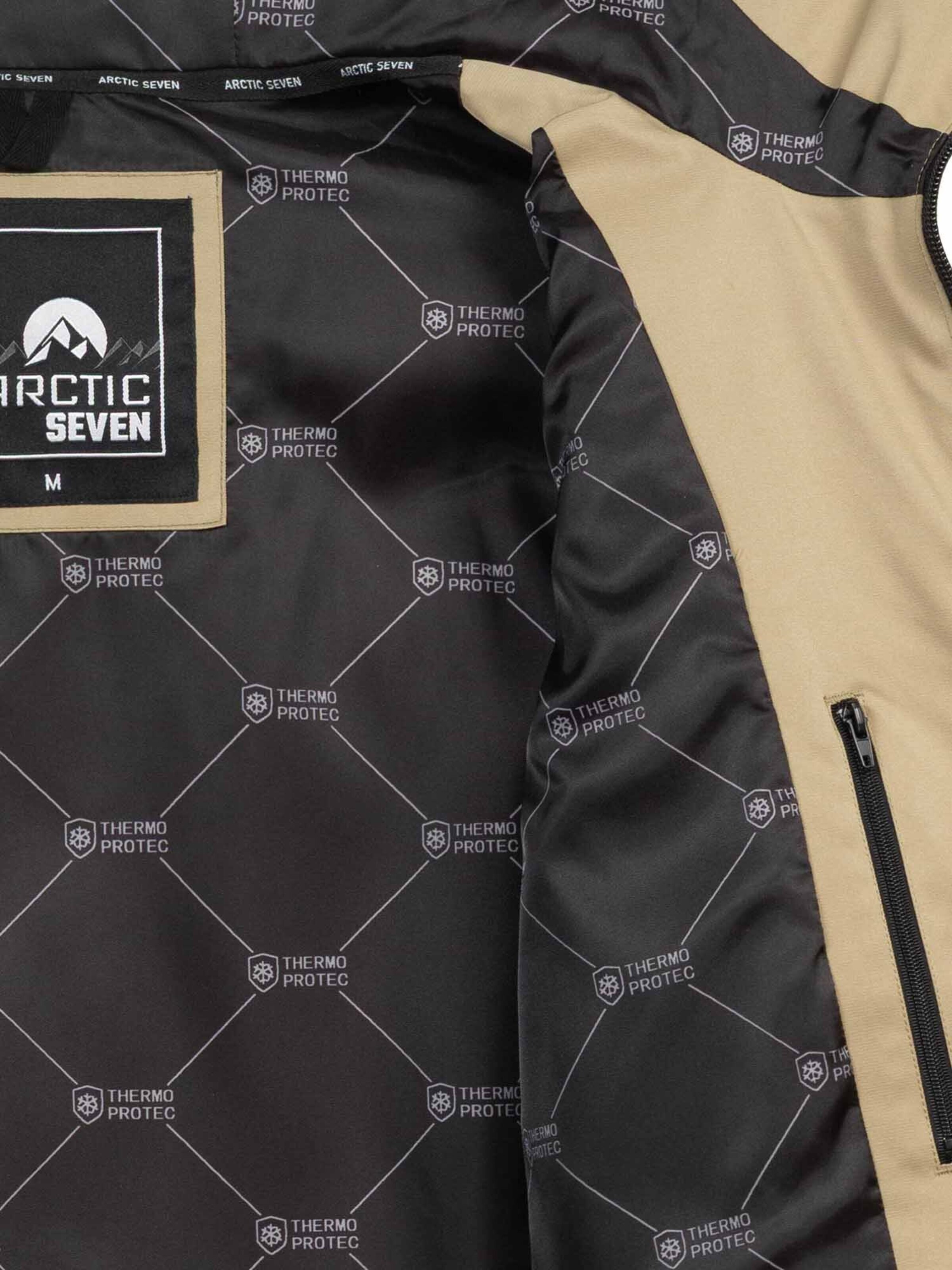 Arctic Seven Winter Jacket 'AS455' in Beige