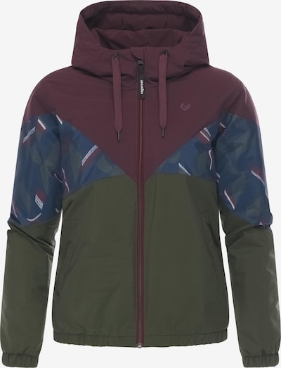 Ragwear Tehnička jakna 'Rochele Youmodo' u tamno plava / zelena / boja vina / bijela, Pregled proizvoda
