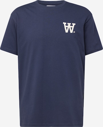 WOOD WOOD Bluser & t-shirts 'Ace AA' i blå: forside