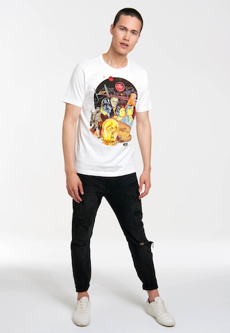 LOGOSHIRT Shirt 'Star Wars' in Wit