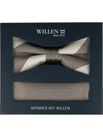 WILLEN Bow Tie 'Set : Blockstreifen / Uni' in Brown