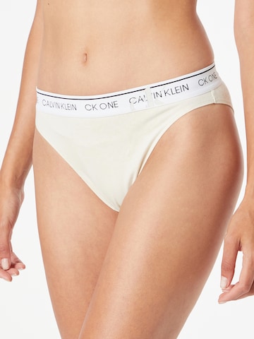 Calvin Klein Underwear Panty in Beige: front