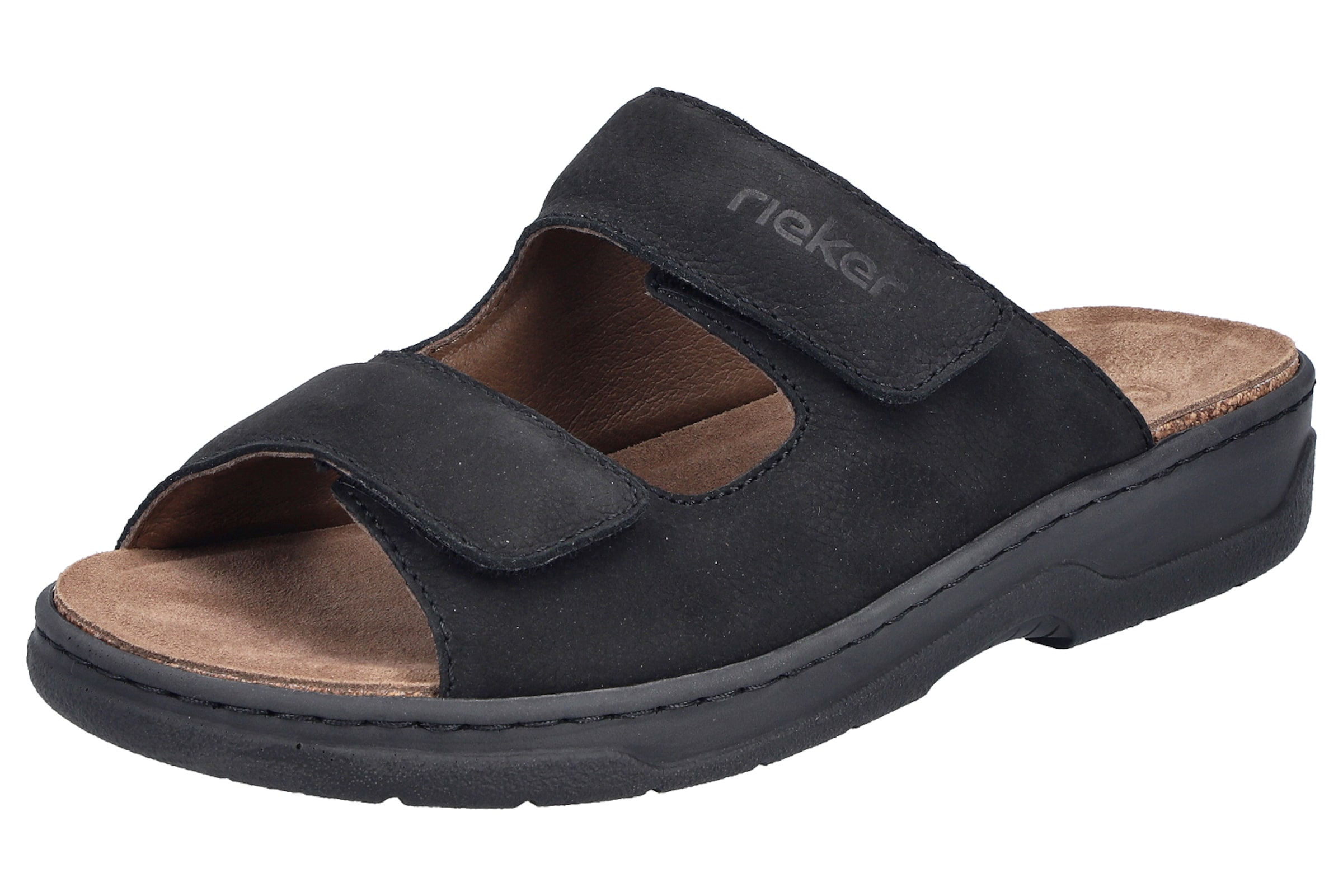 Mule Rieker en noir : devant