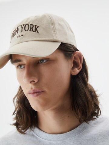 Casquette Pull&Bear en beige